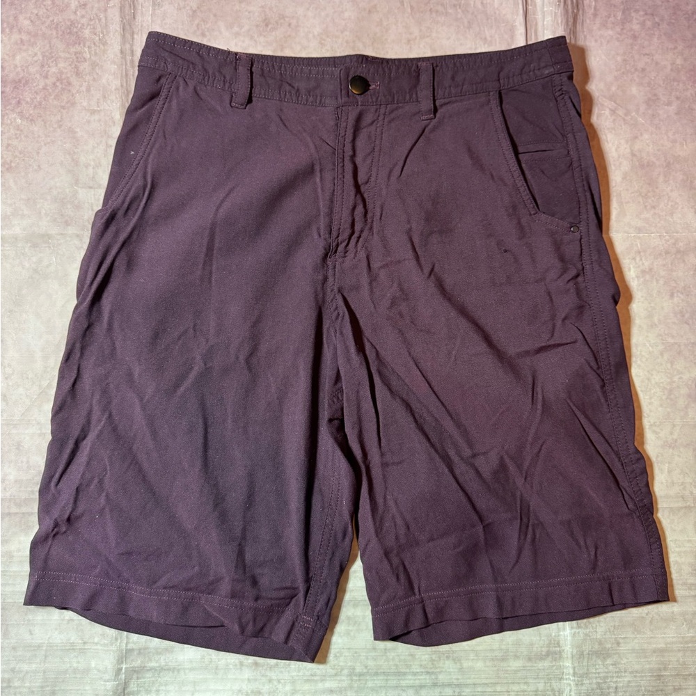 Lululemon Commission Shorts Mens Size 30 Casual Plum Purple Chino Stretch Logo